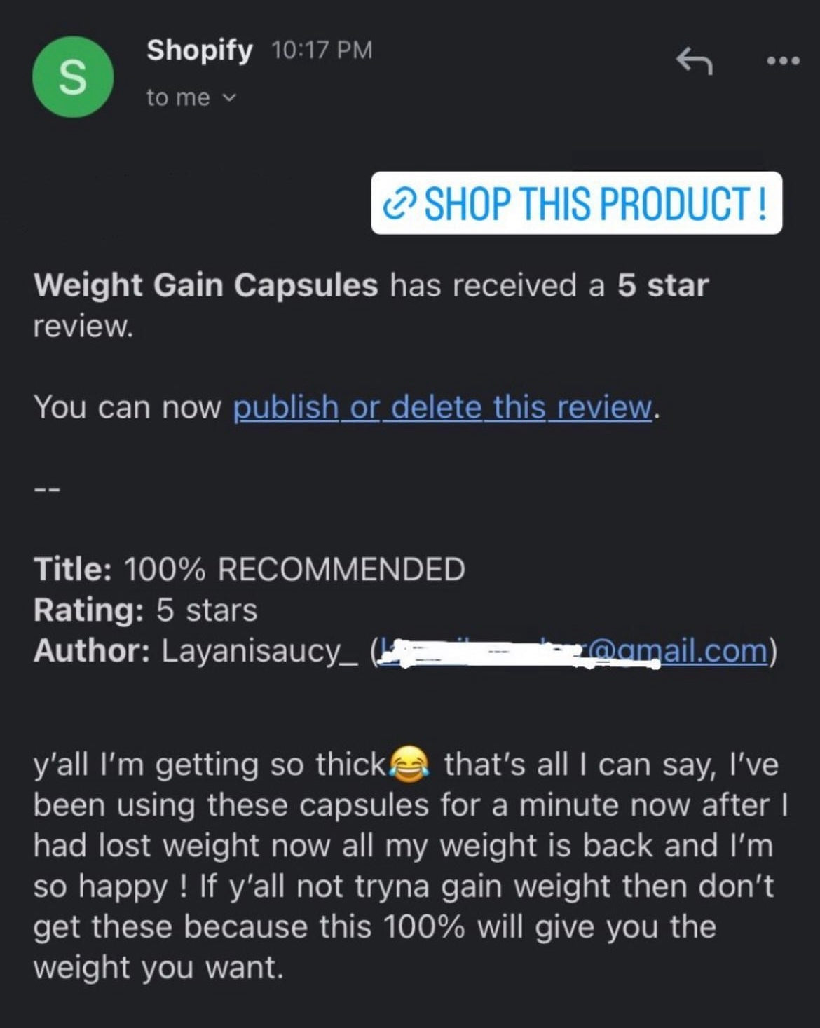 Weight Gain Capsules